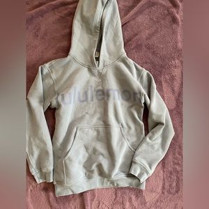 greyish blue lululemon hoodie